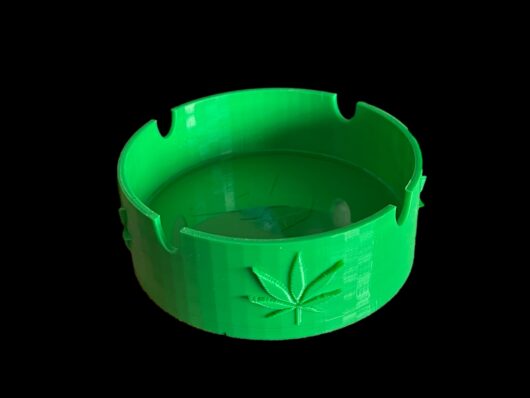 Green 420 Ashtray Side View