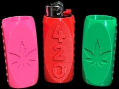 420 Pot Leaf Lighter Case 3-1